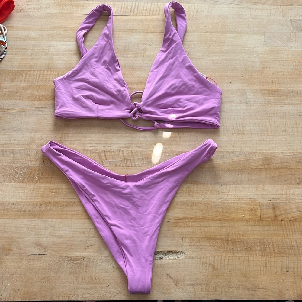 L Space lavender bikini
